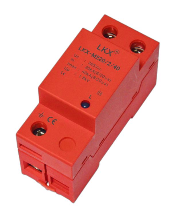單相電源防雷模塊（18mm、帶燈）(10KA\20KA\40KA60KA\80KA\100KA\120KA...)