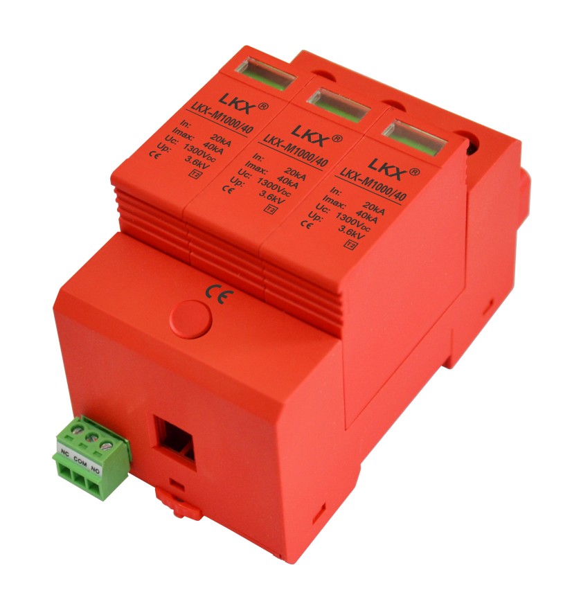 1000V直流電源防雷模塊（3片、18mm） UC1300、40kA.jpg